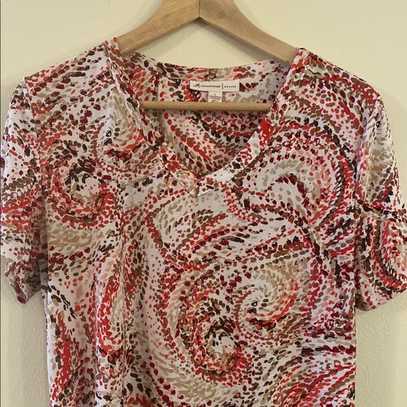 Colorful Swirl Patterned Women's Top - Picture 1 of 3